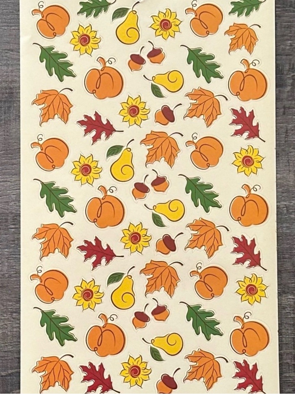 💞 New Autumn Pumpkin & Leaves Scrapbook Craft Stickers